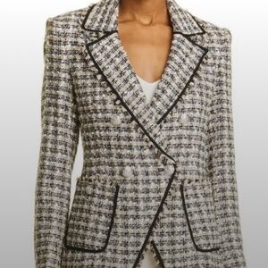 Veronica Beard Theron Houndstooth Blazer